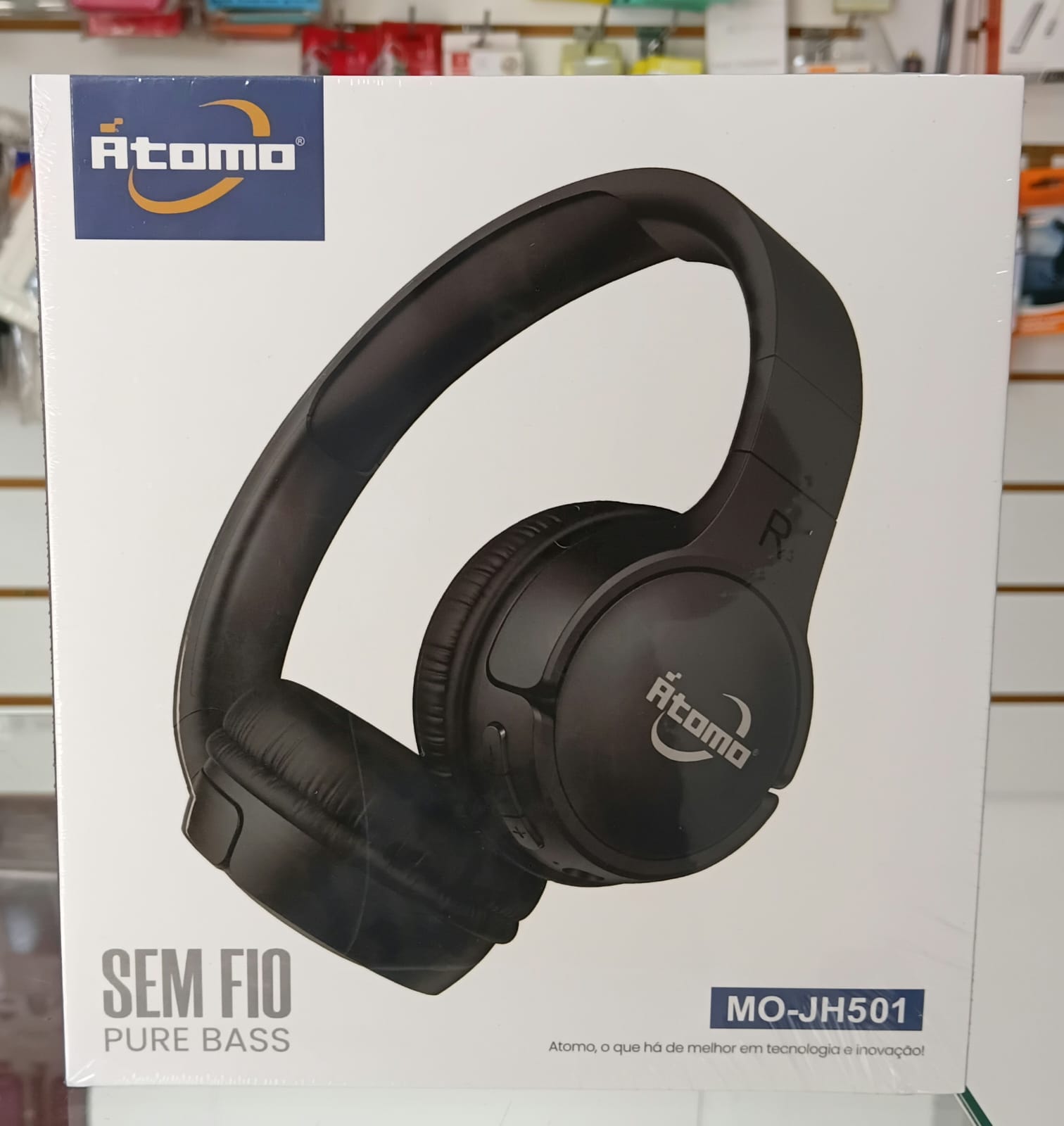 Fone Bluetooth Átomo MO-JH501 Rosa
