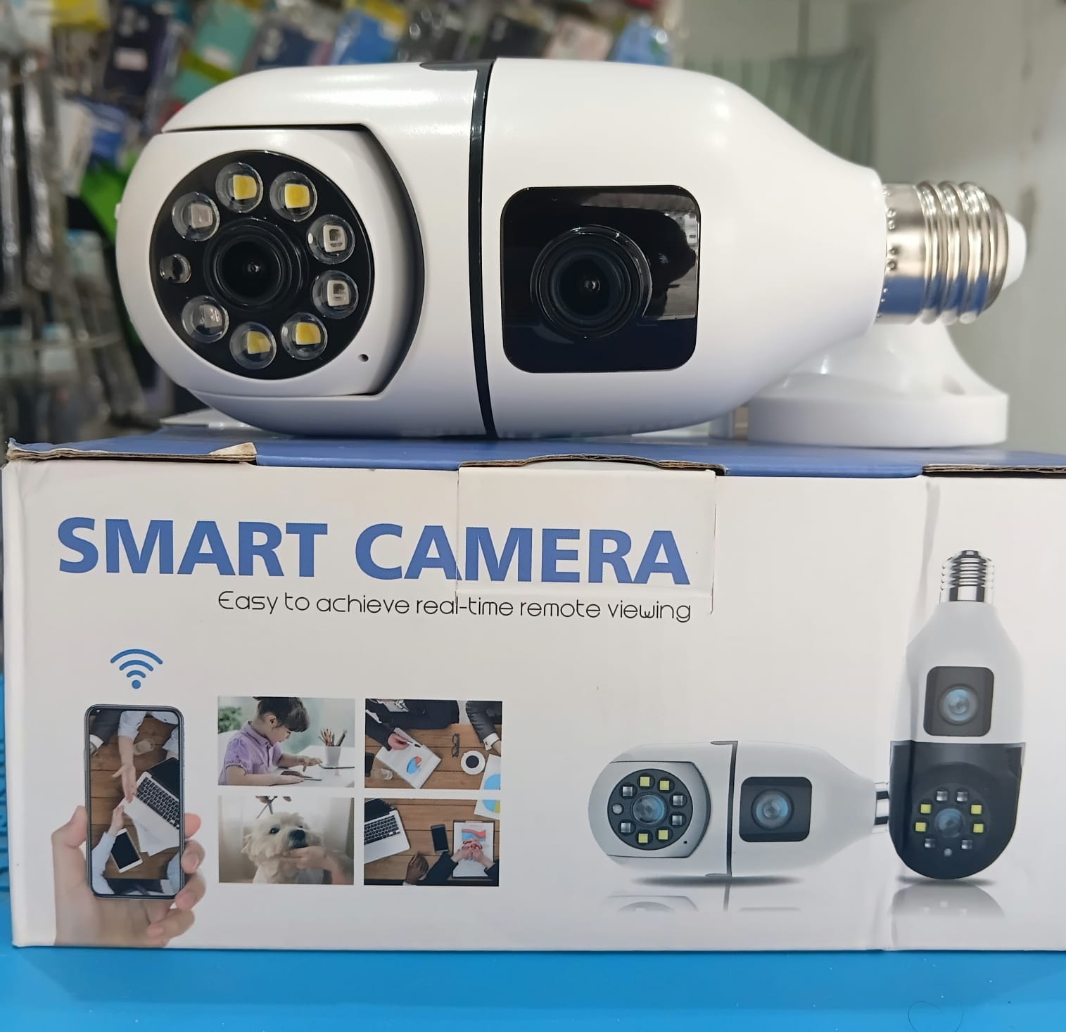 Camera Wifi bocal dupla