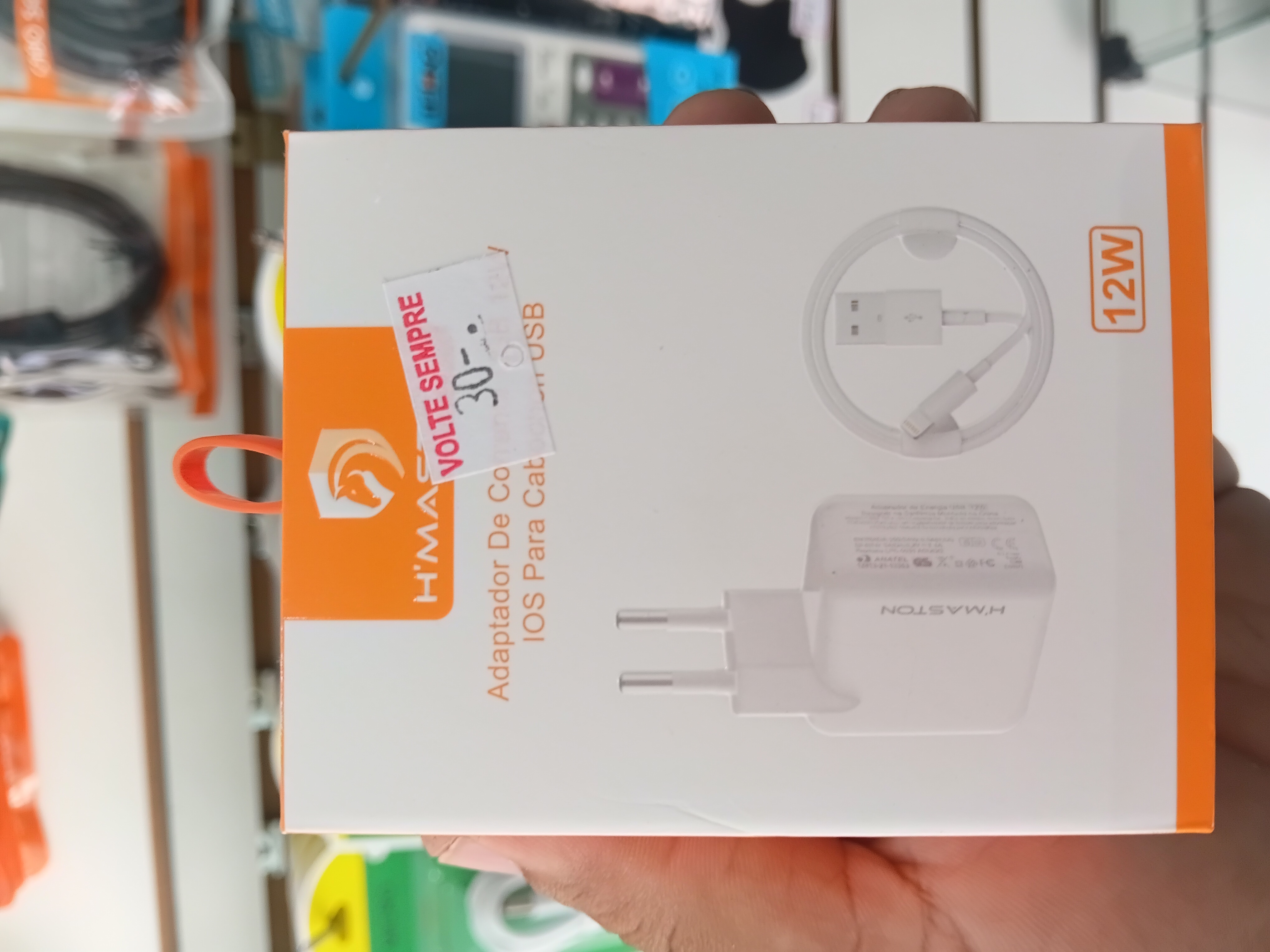 Carregador H'Maston IPhone 12w