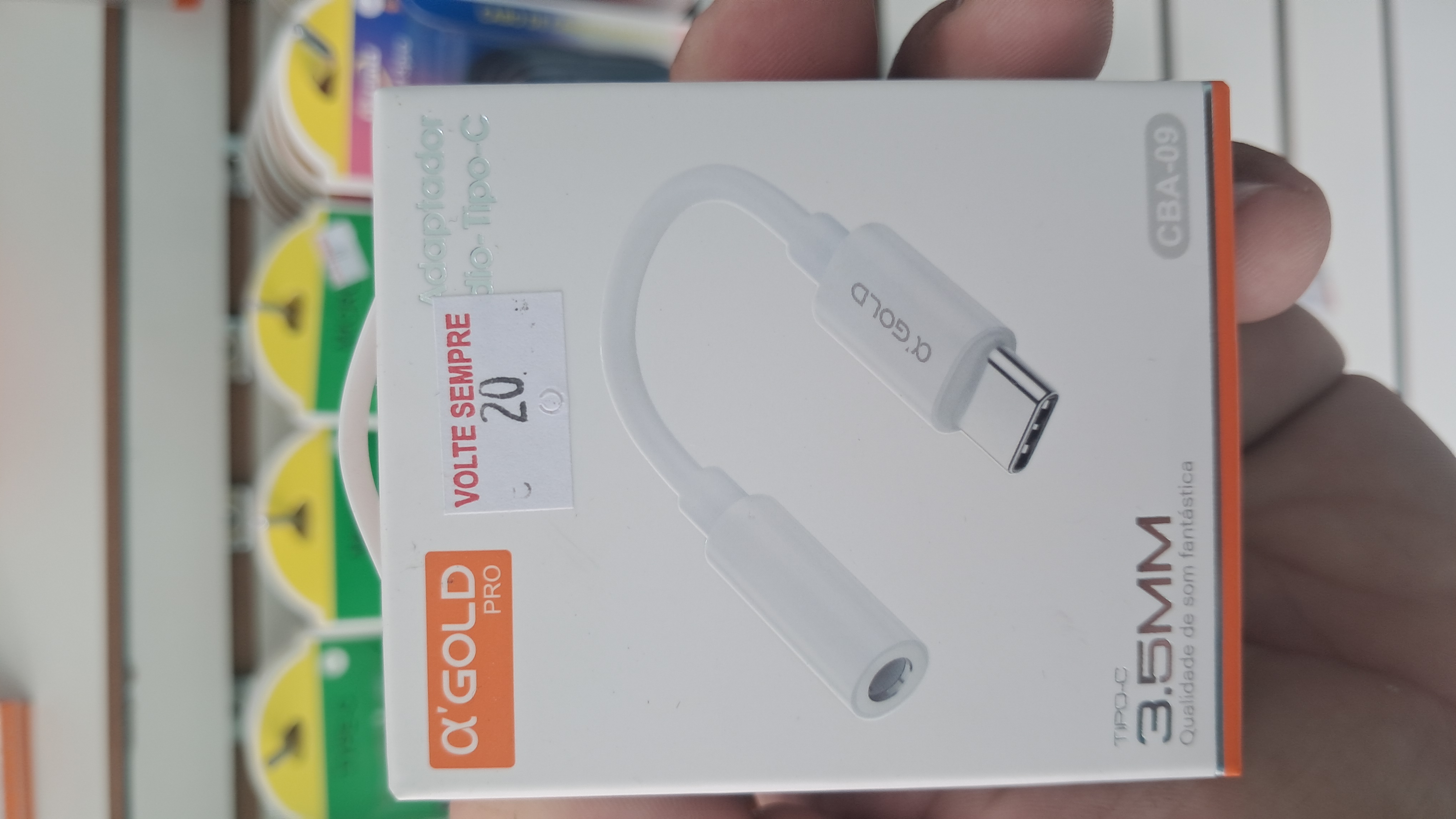 Adaptador Tipo-C para fone de ouvido