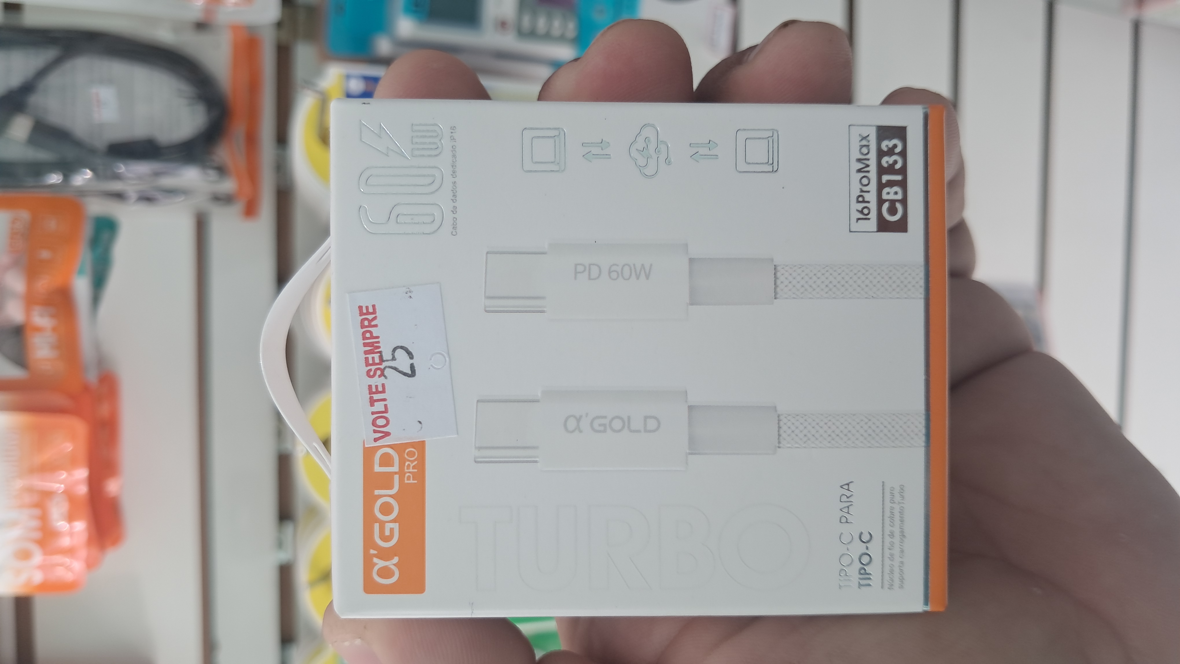 Cabo Tipo-C para Tipo-C 60w